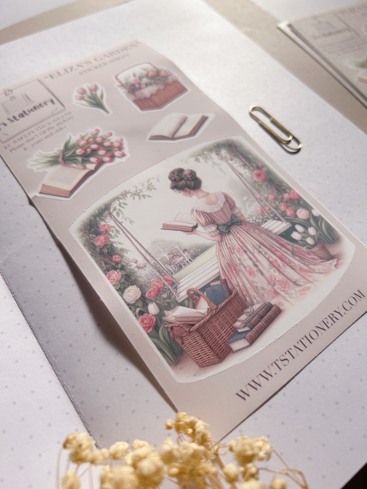 "Eliza's Garden"  Sticker Sheet