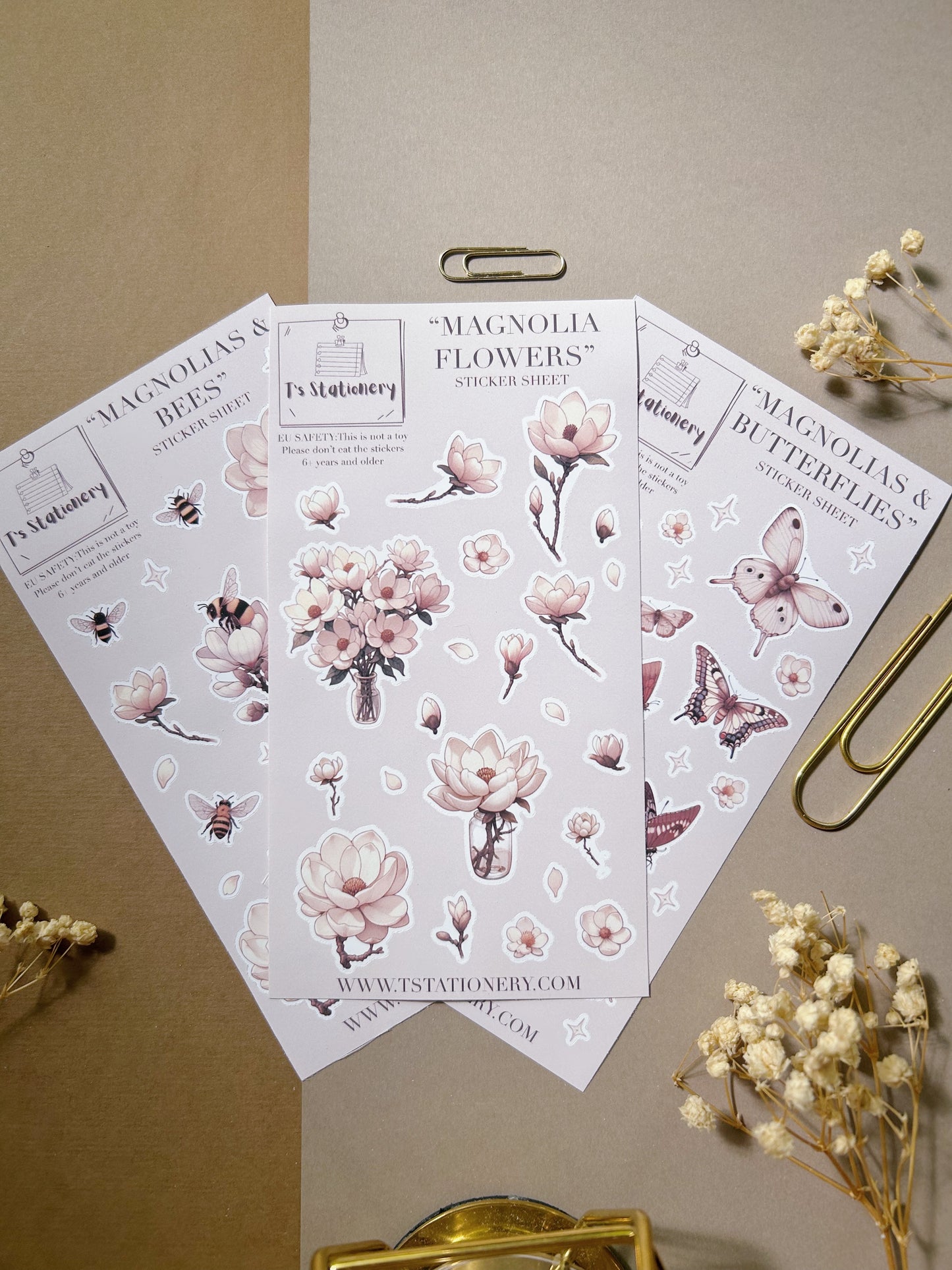 "Spring Sticker Set Of 3"