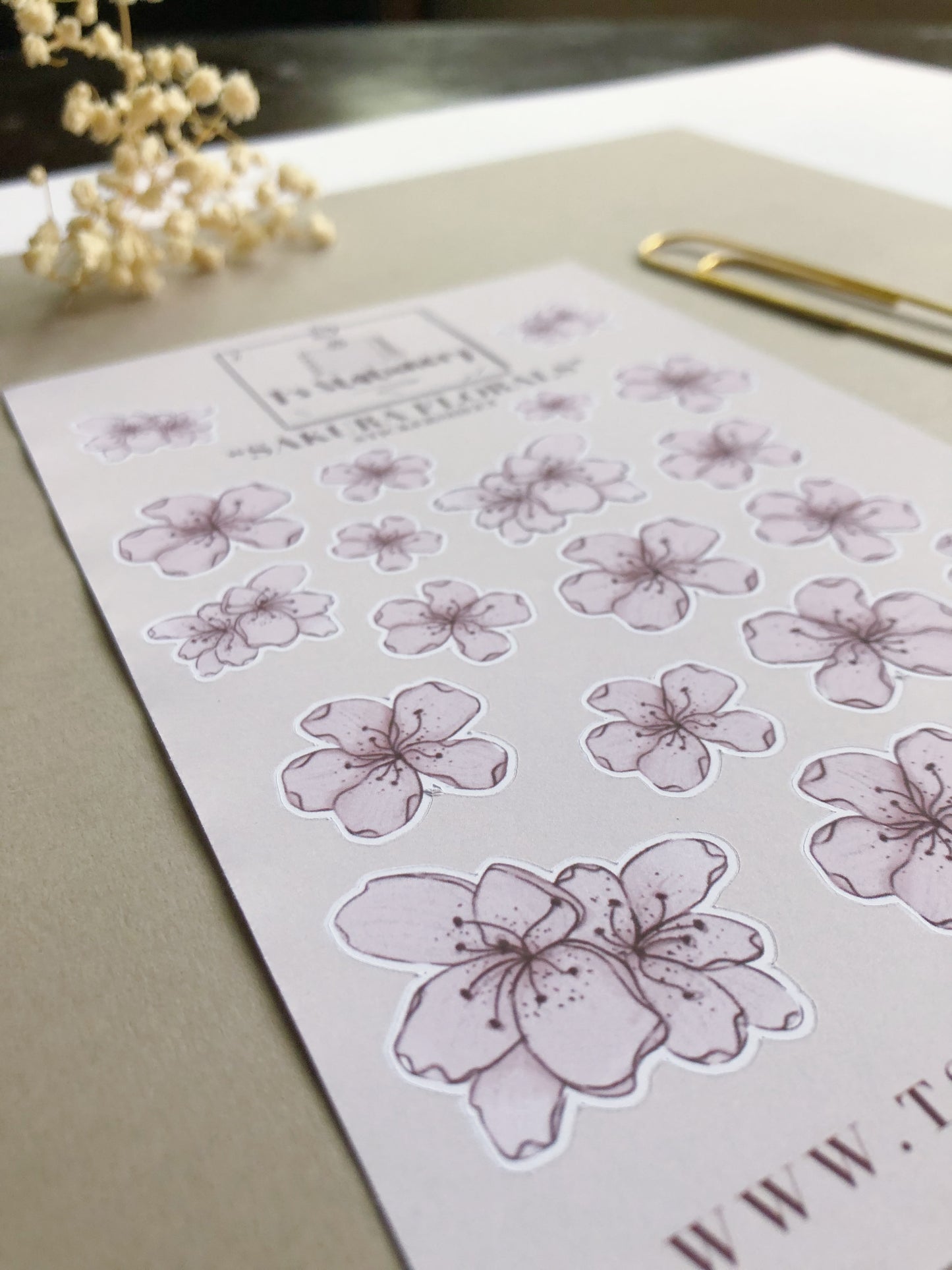 "Sakura Florals" Sticker Sheet
