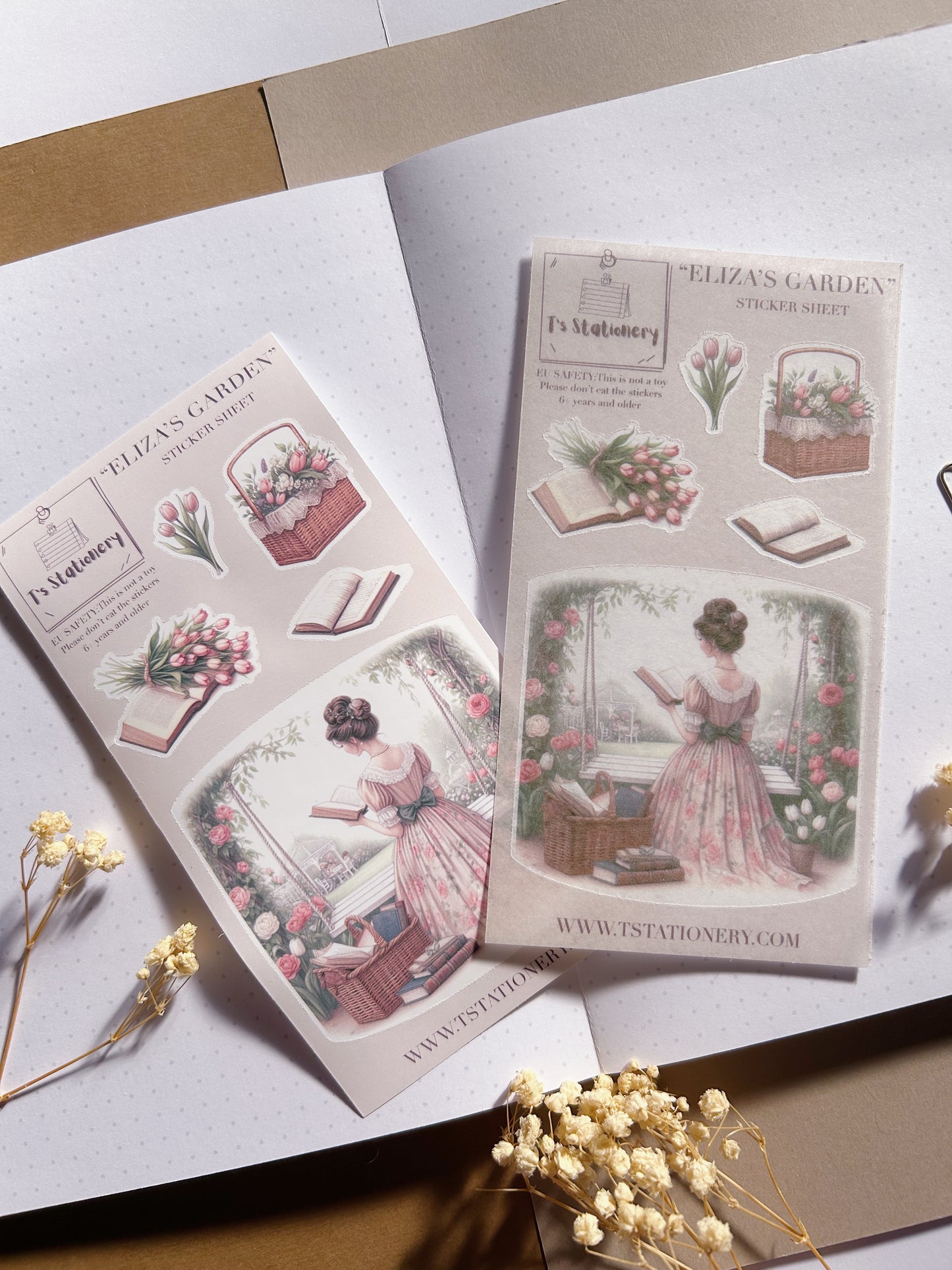 "Eliza's Garden"  Sticker Sheet