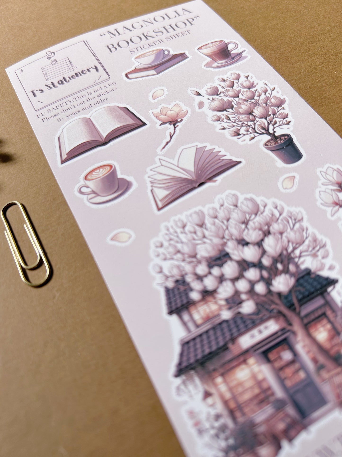 "Magnolia Bookshop"  Sticker Sheet