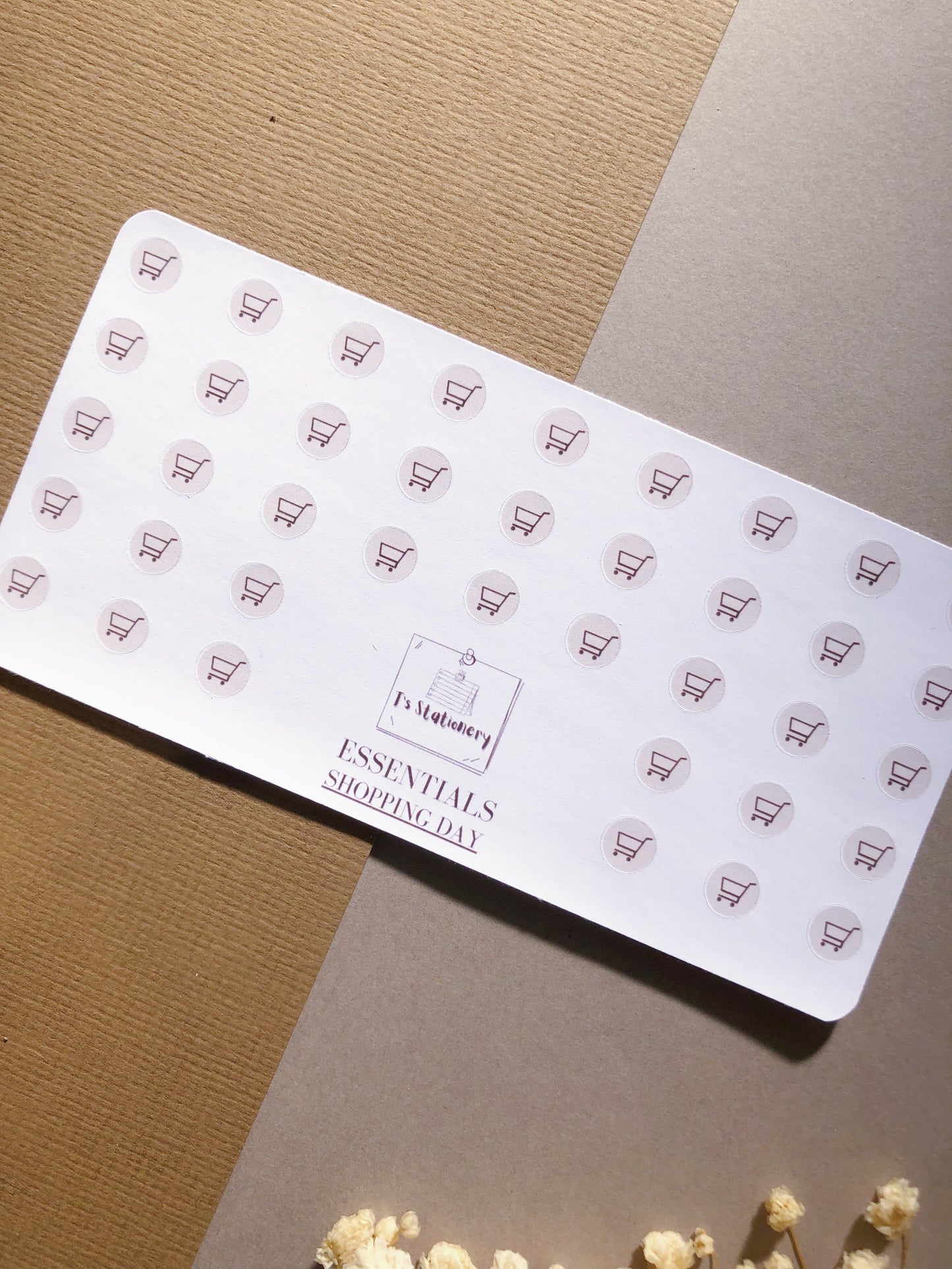 Shopping Icons Sticker Sheet