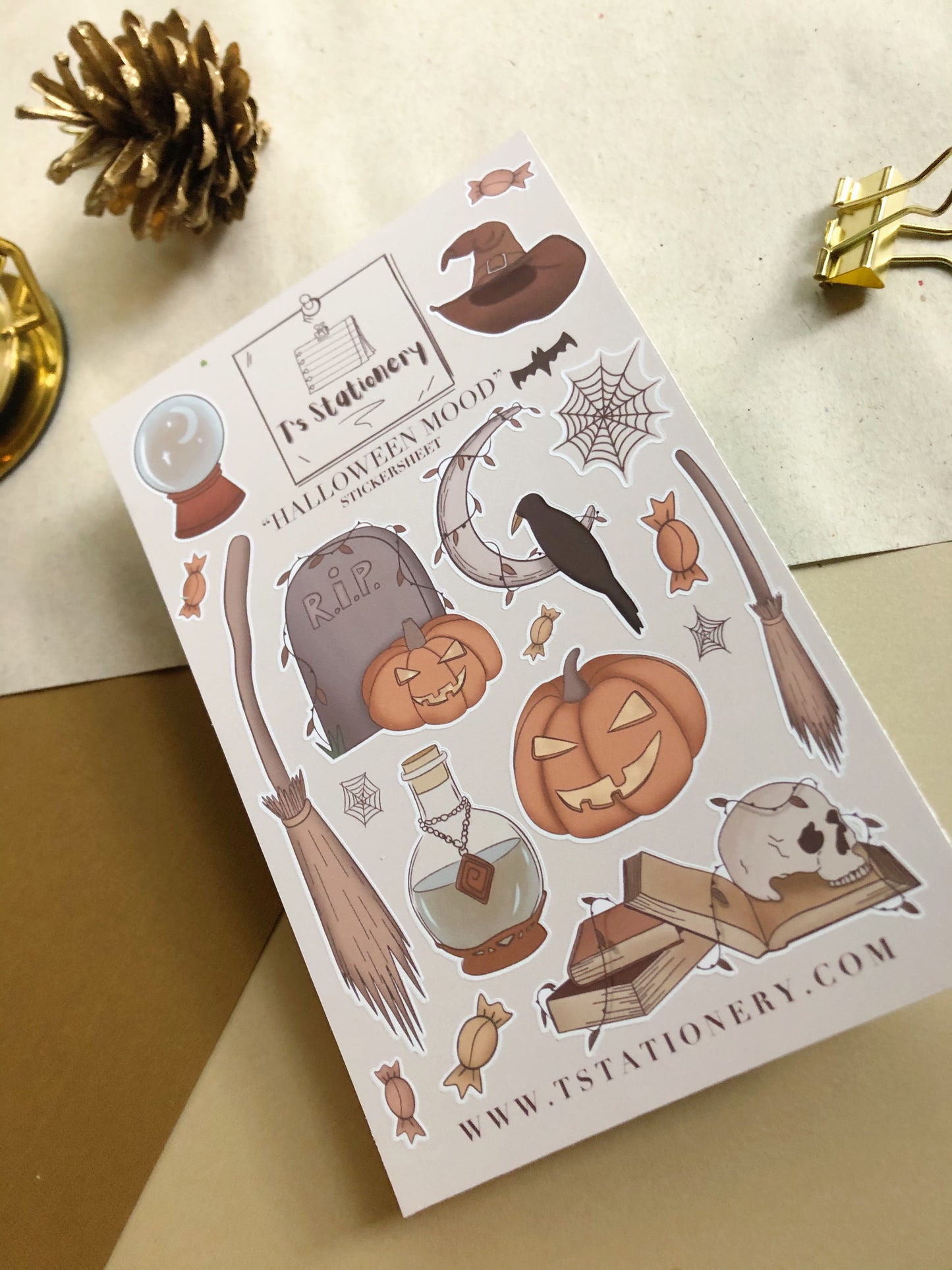 "Halloween Mood"  Sticker Sheet