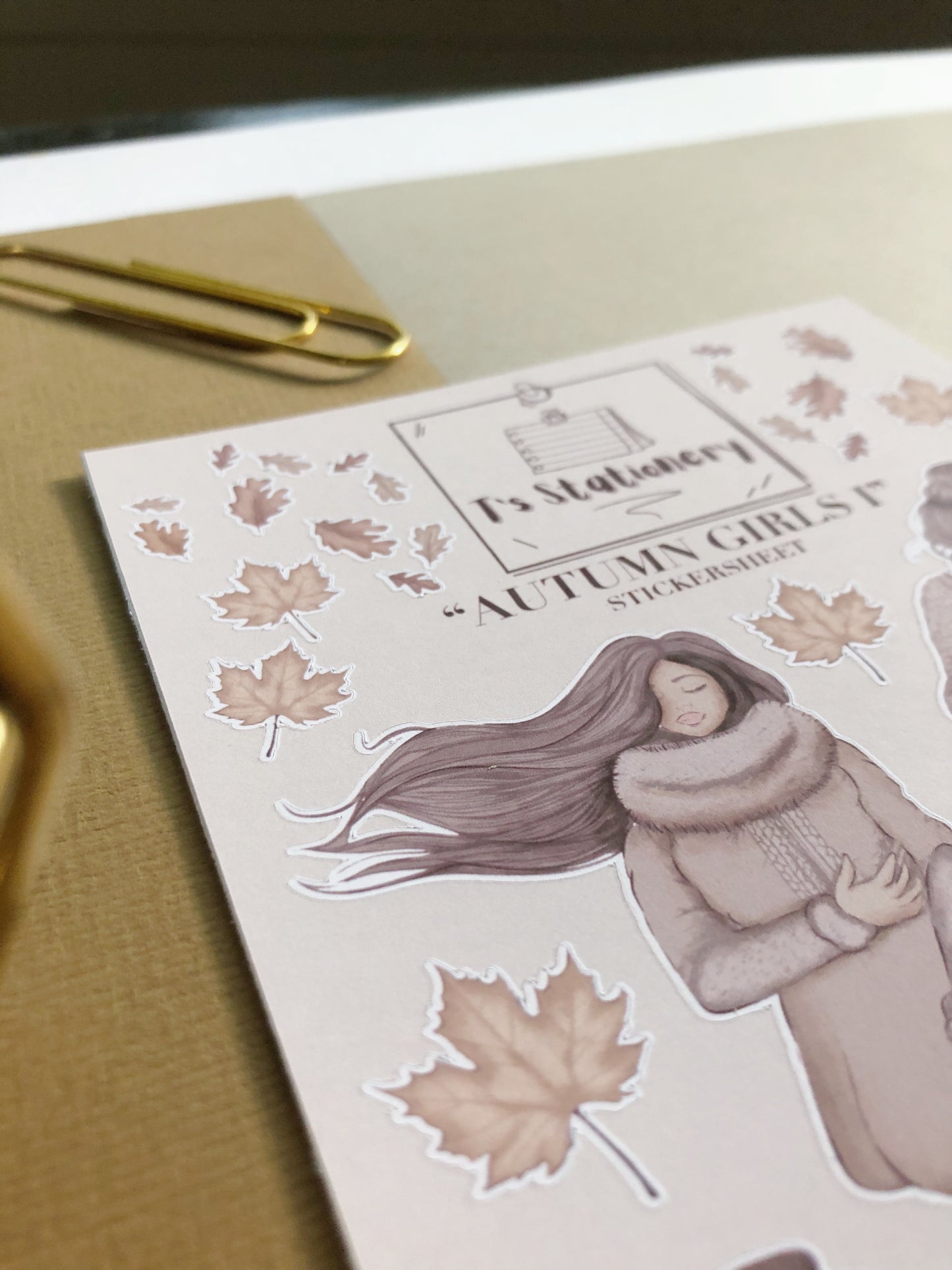 "Fall Girls 1"  Sticker Sheet