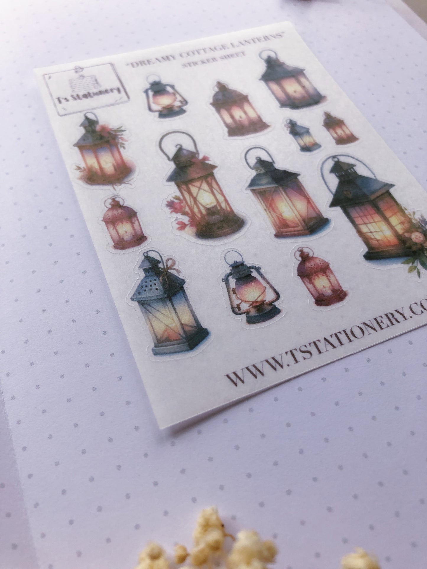 "Dreamy Lanterns" Washi Sticker Sheet