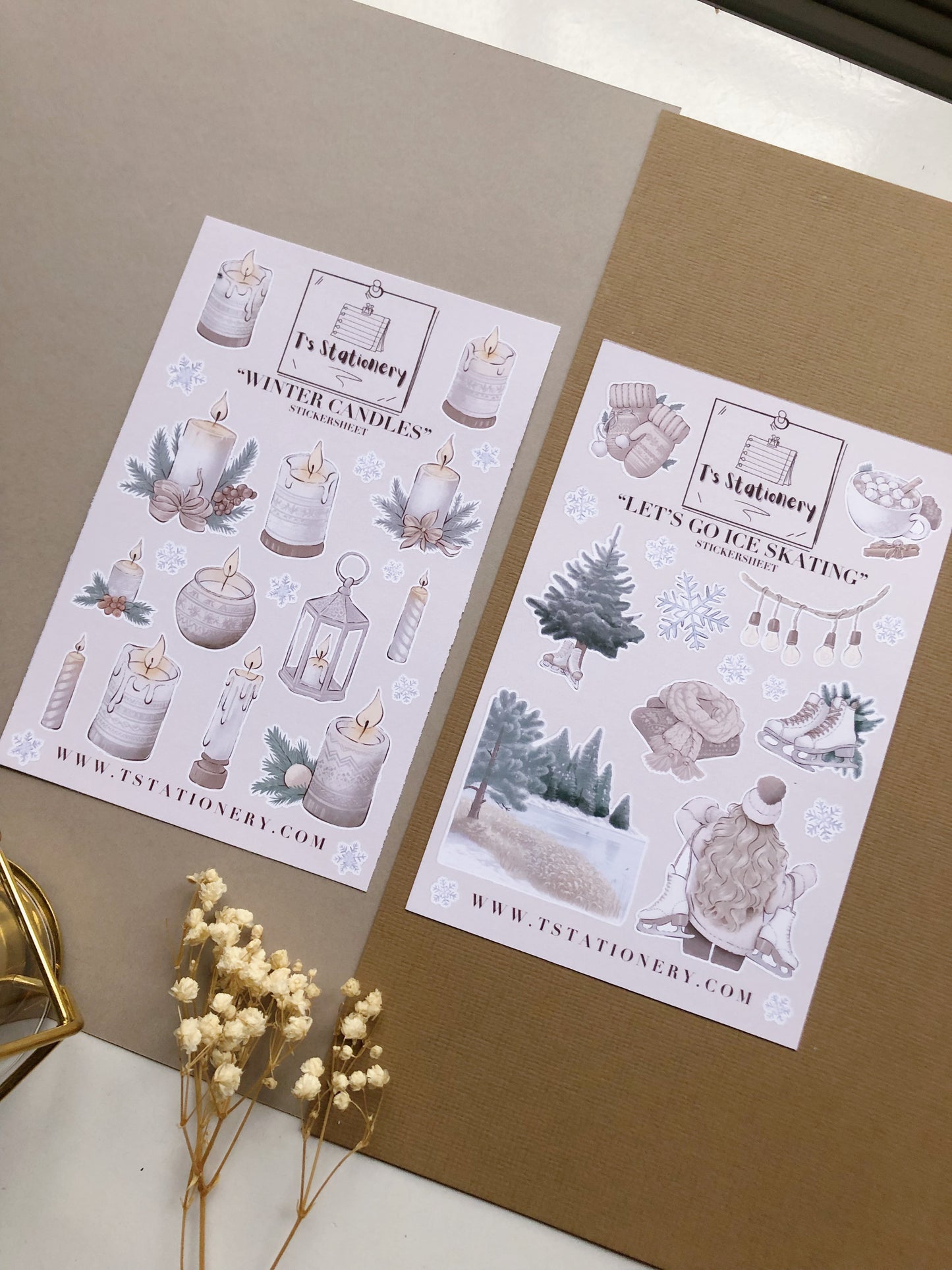 "Winter Forest Sticker Set Of 10"