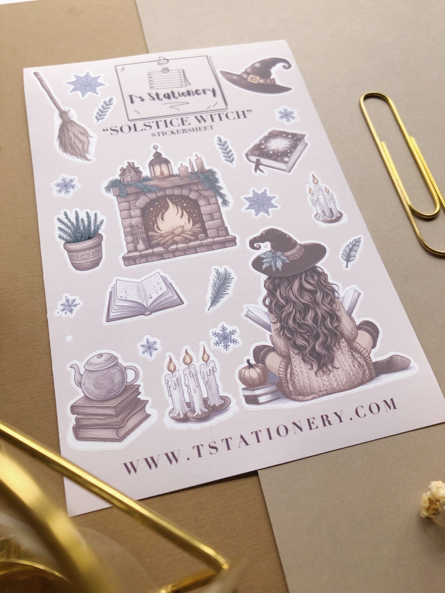 "Solstice Witch" Sticker Sheet