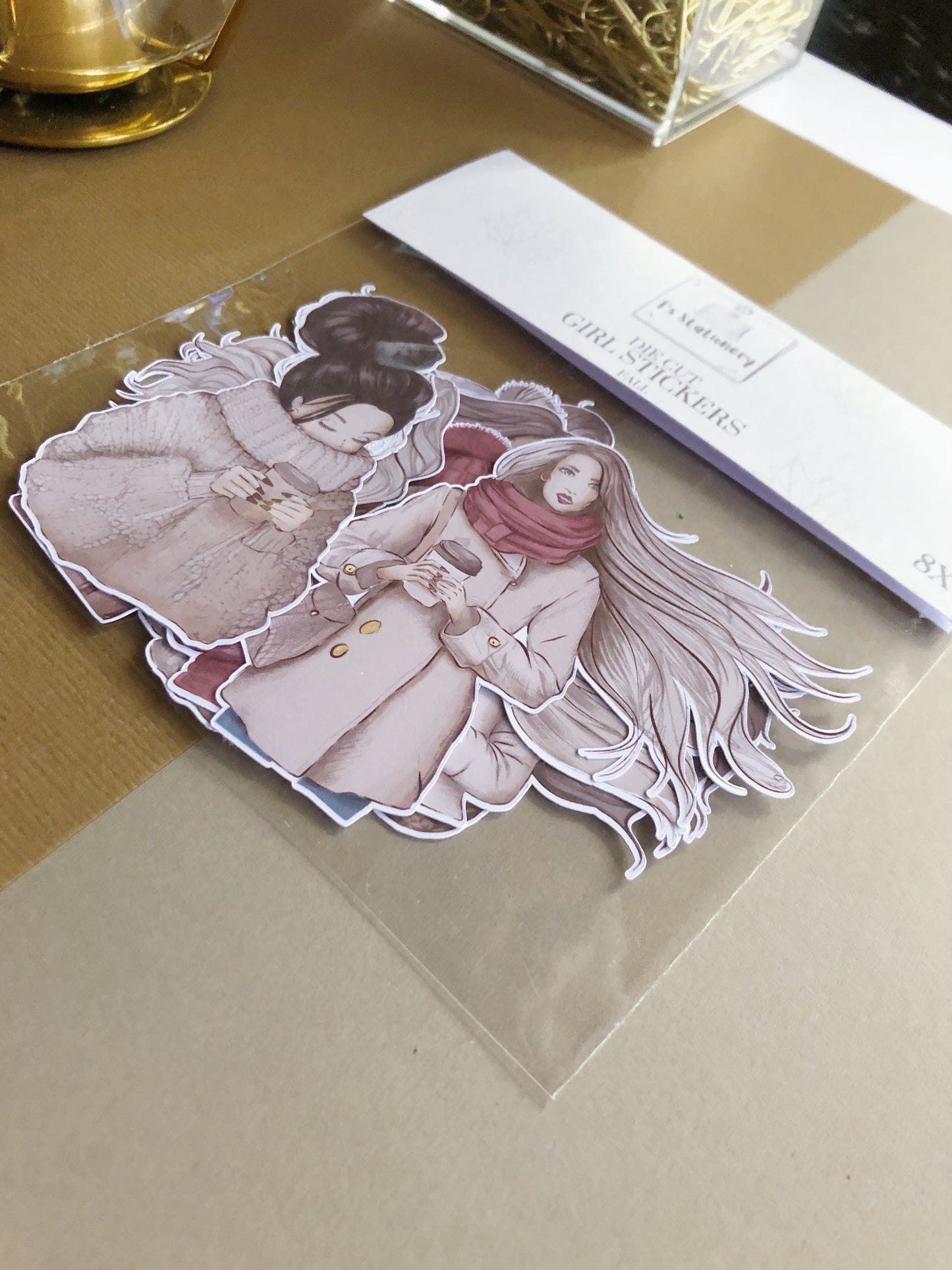 "Die Cut Fall Girls"