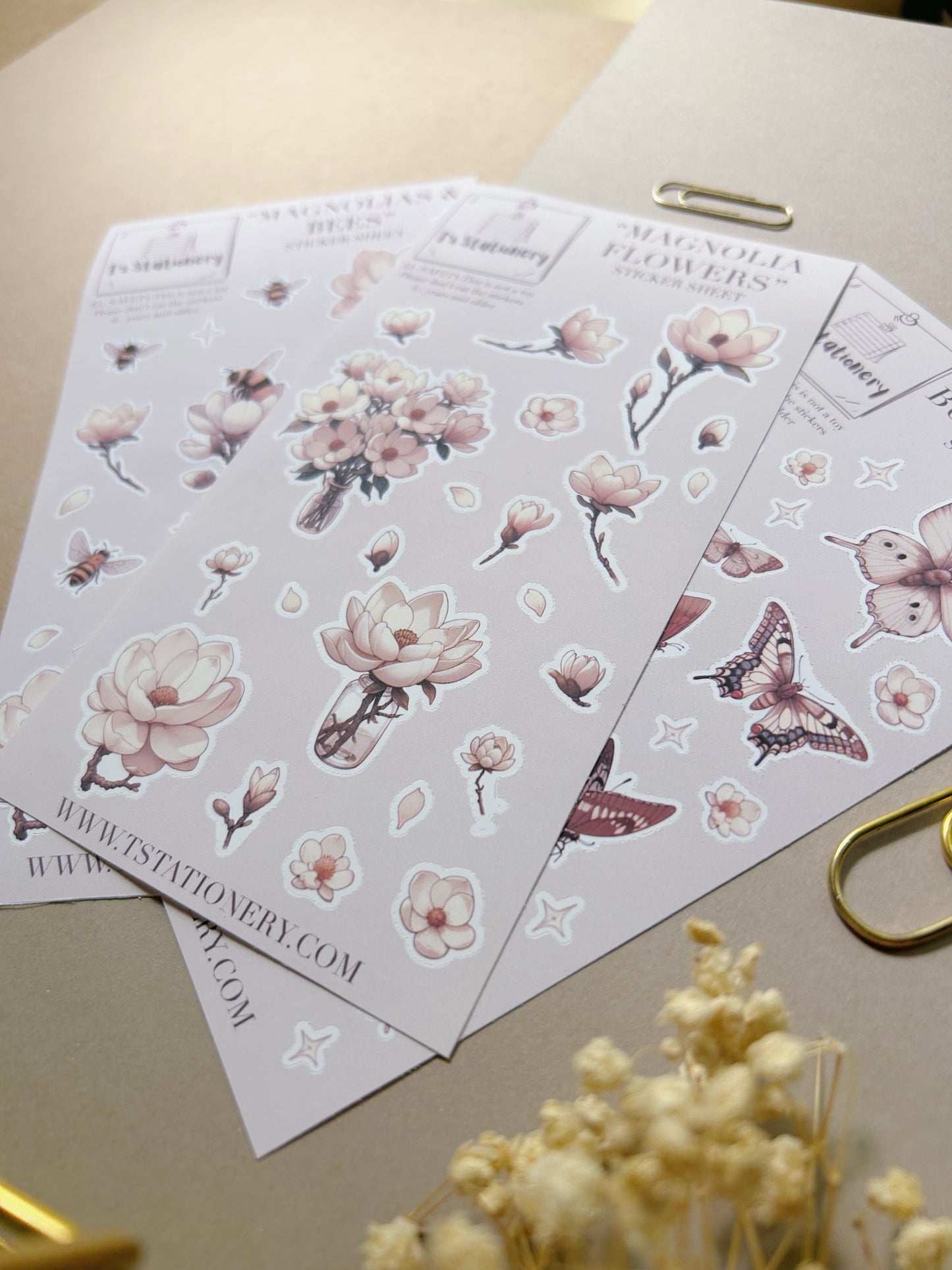 "Spring Sticker Set Of 3"