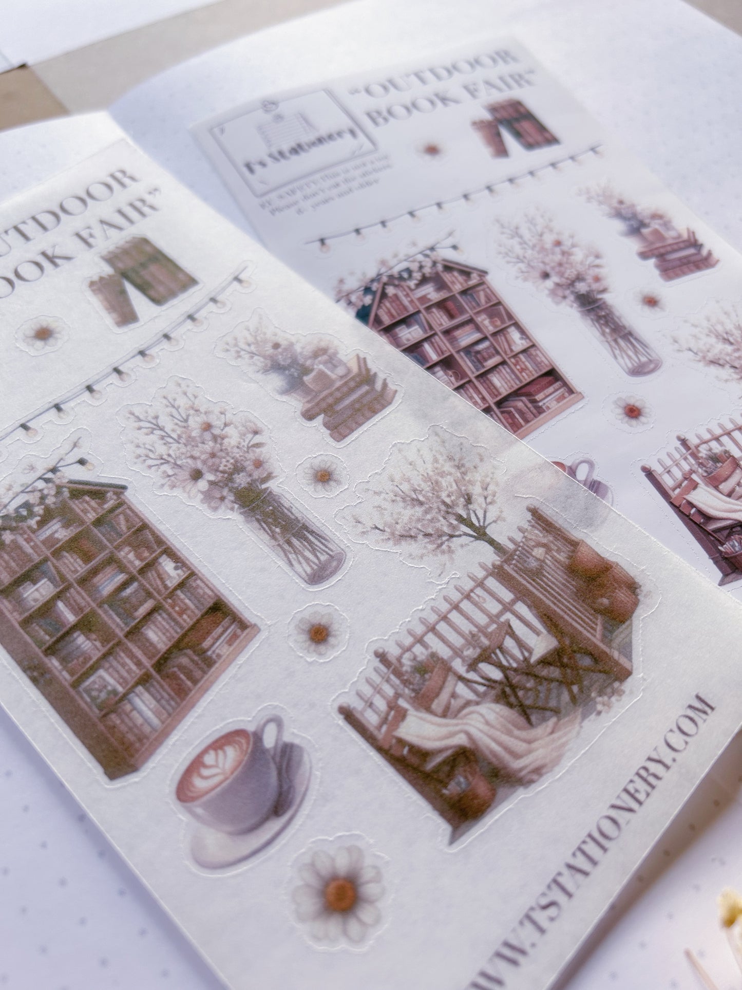 "Outdoor Book Fair"  Sticker Sheet