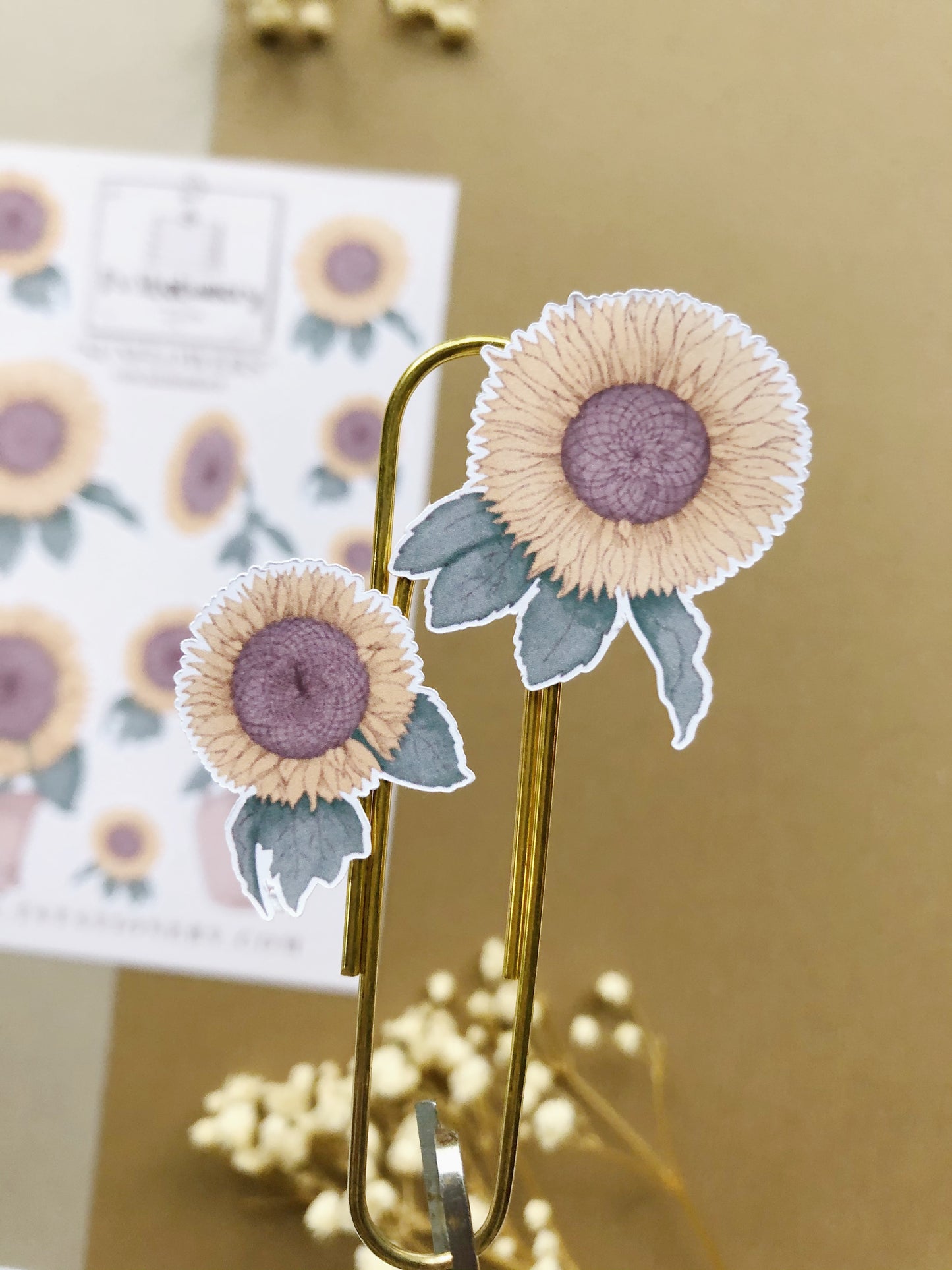 "Sunflowers"  Sticker Sheet