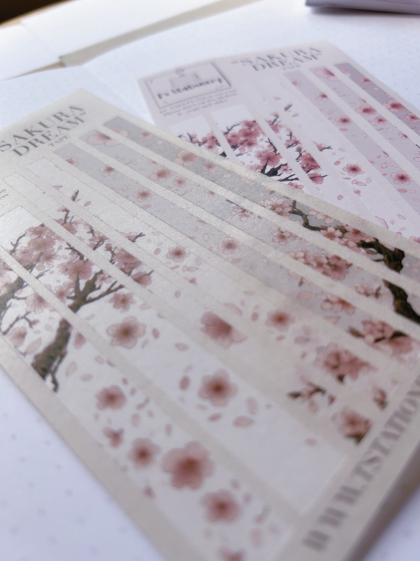 "Sakura Dream Washi Strips"  Sticker Sheet
