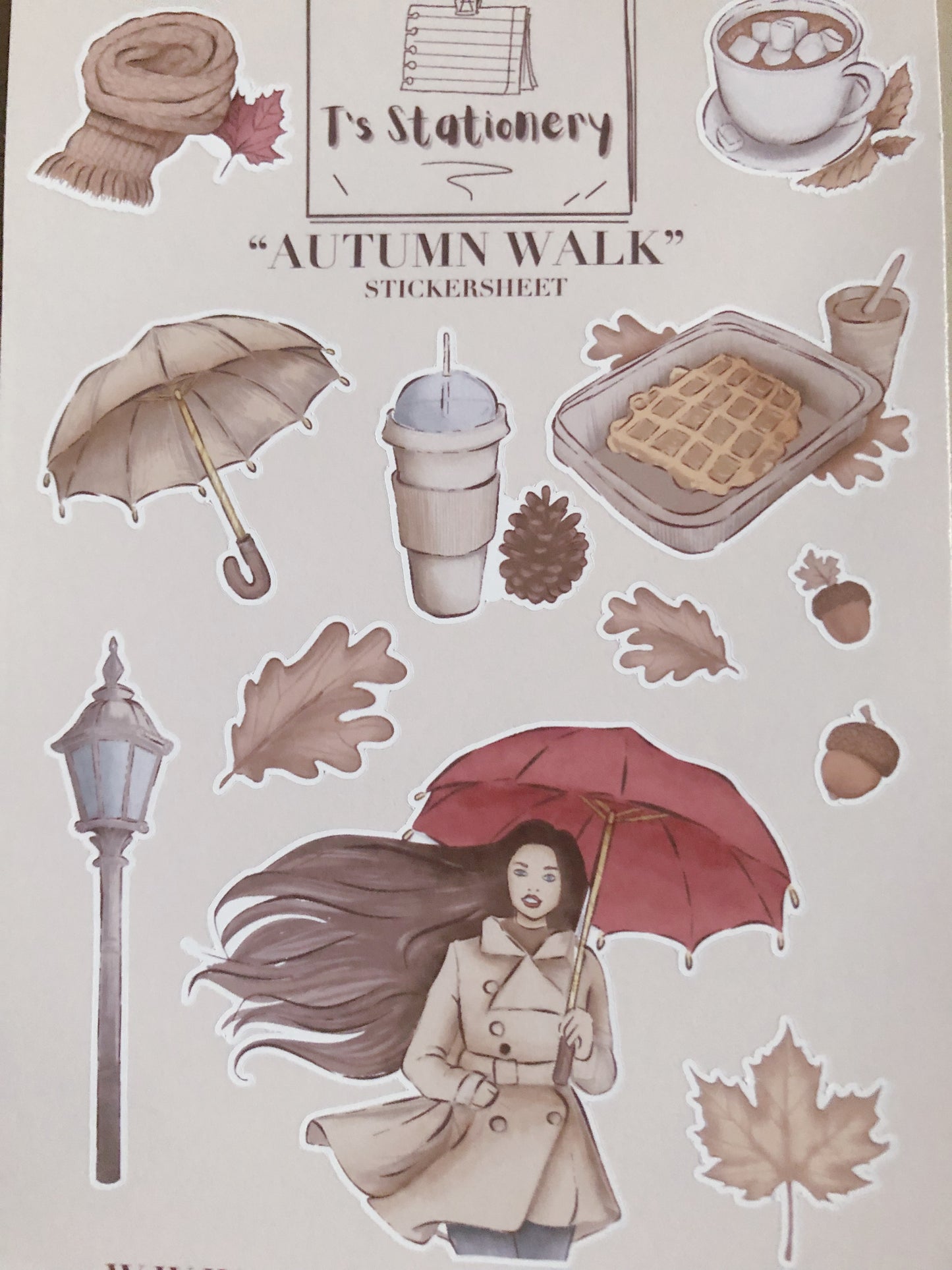 "Autumn Walk" Sticker Sheet