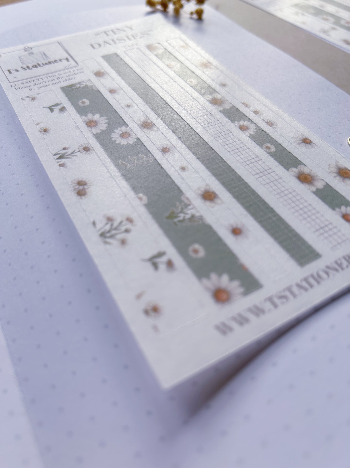 "Tiny Daisy"  Sticker Tape Sheet