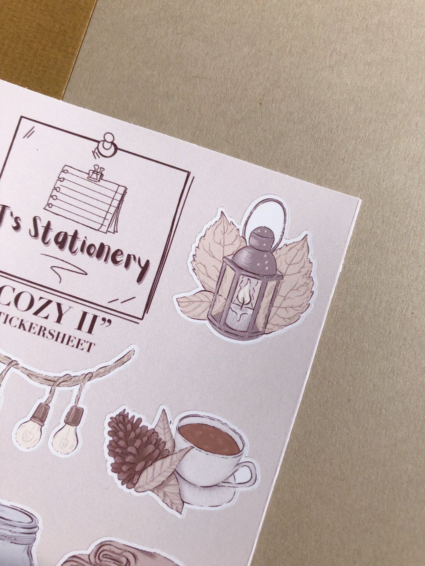 "Cozy II"  Sticker Sheet