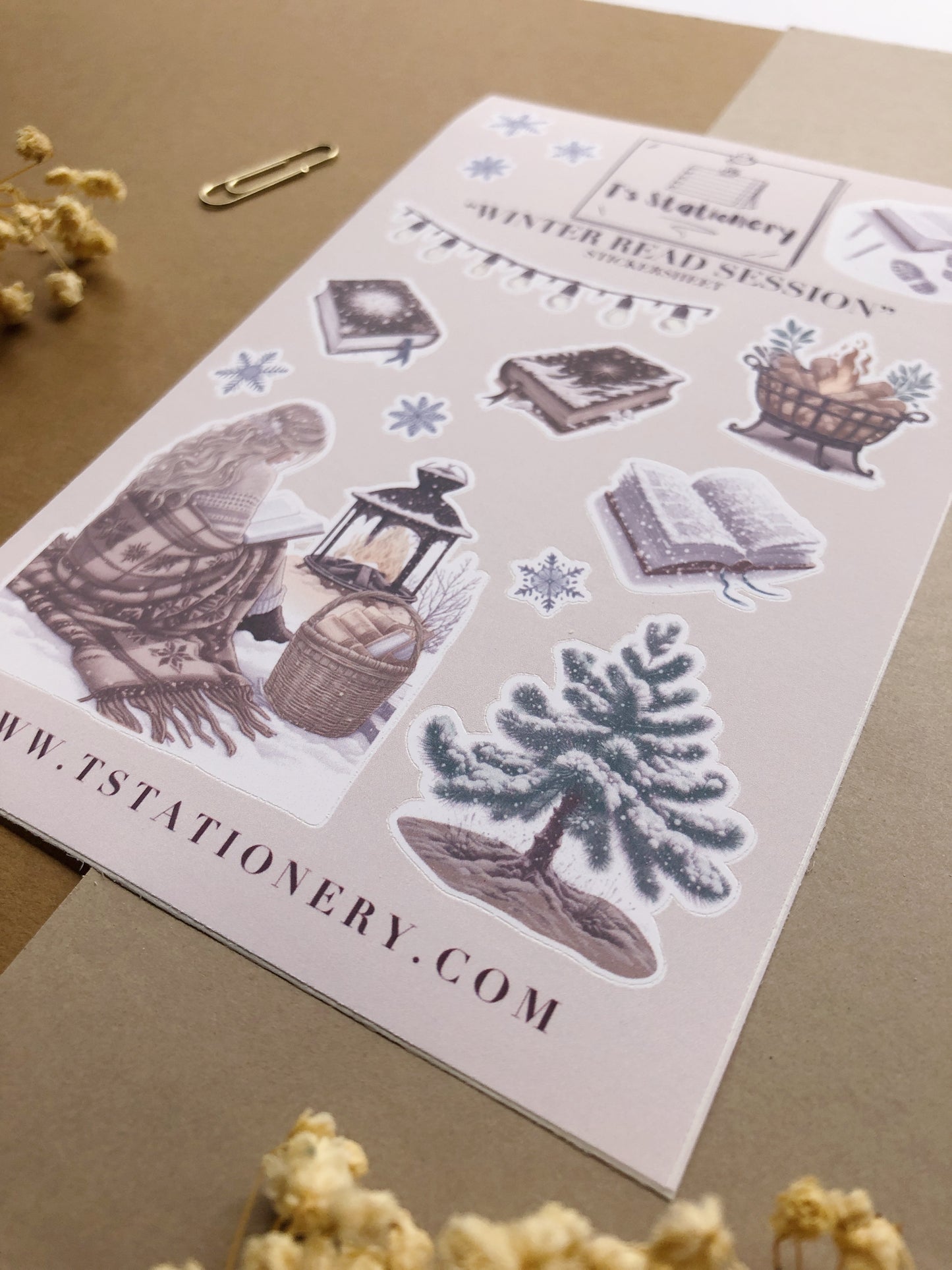 "Winter Read Session" Sticker Sheet