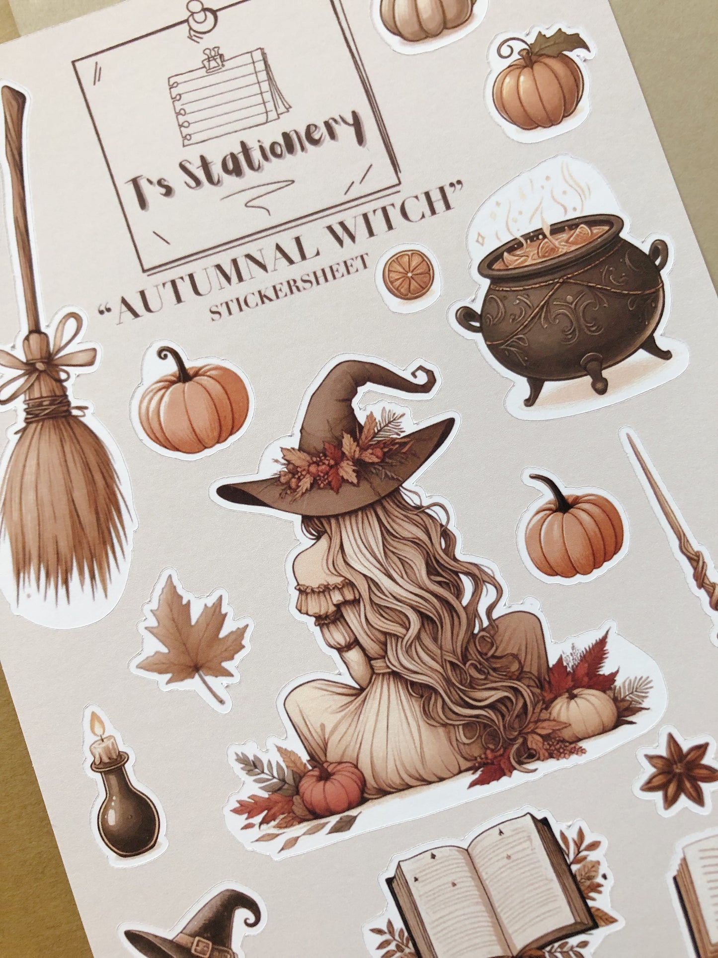 "Autumnal Witch" Sticker Sheet