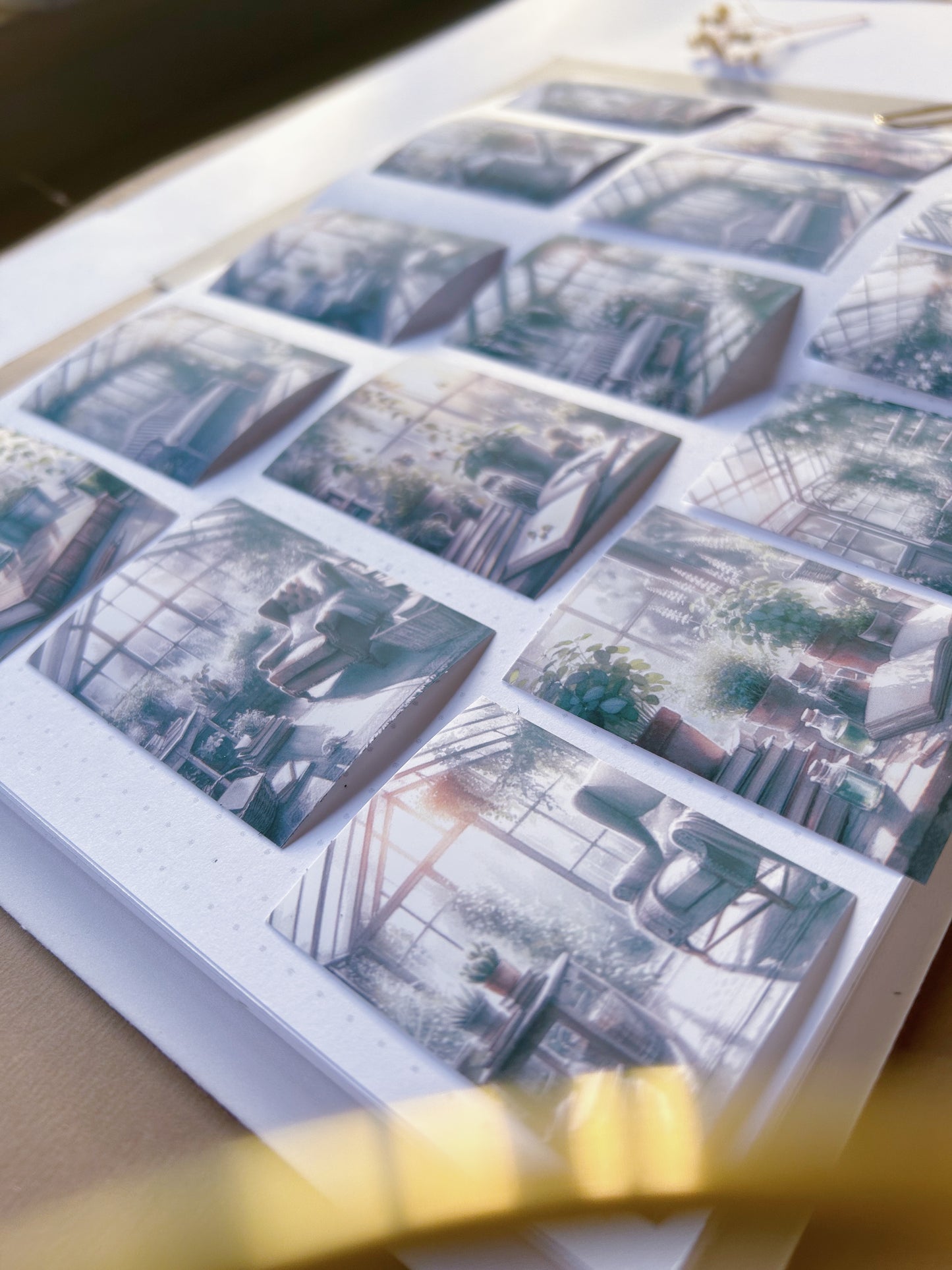 16pcs "The Greenhouse" Scenery Sticker Pack