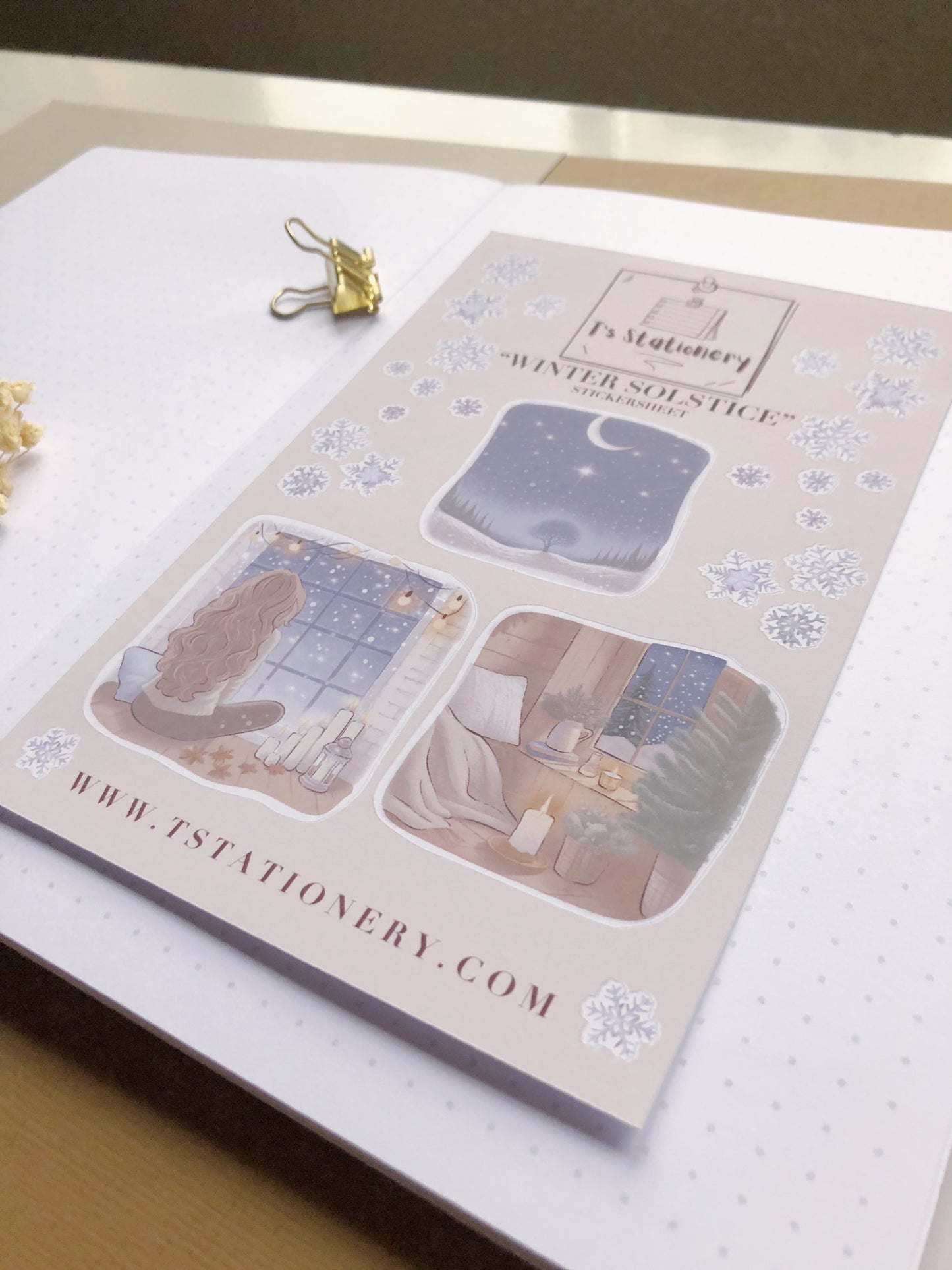 "Winter Solstice"  Sticker Sheet