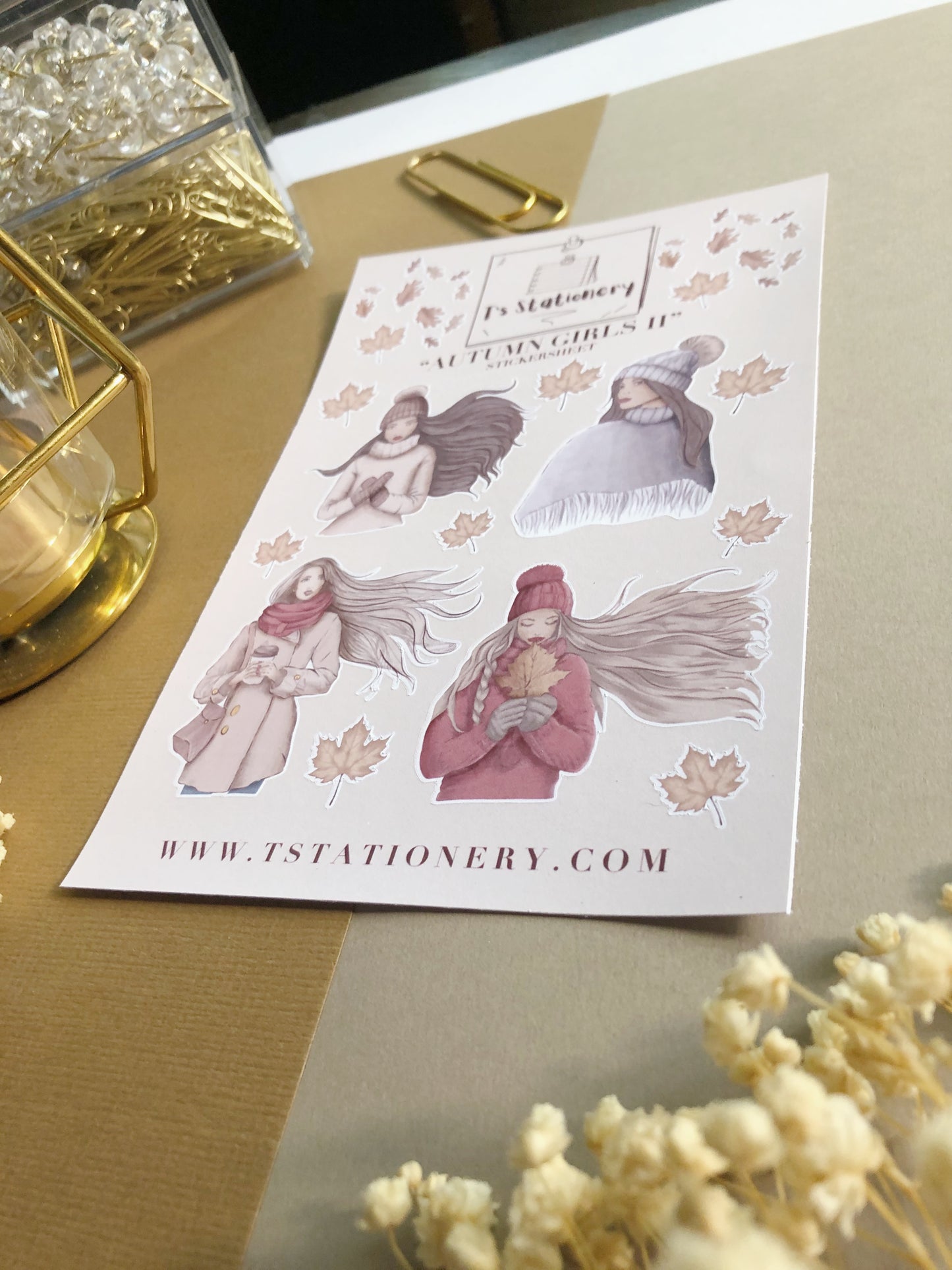 "Fall Girls 2"  Sticker Sheet