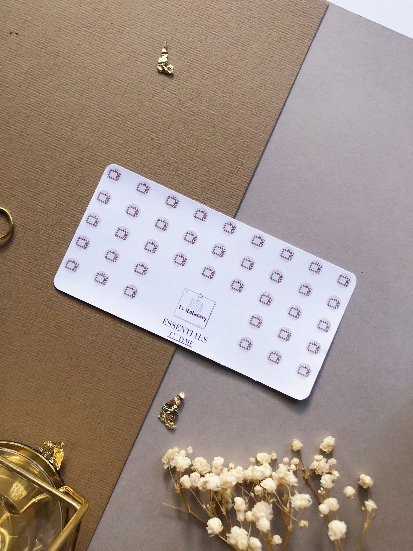 Tv Icons Sticker Sheet