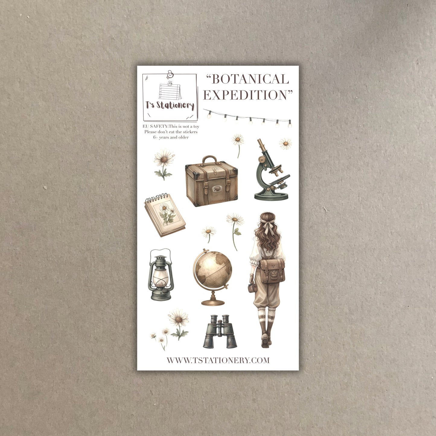 "Botanical Expedition"  Sticker Sheet