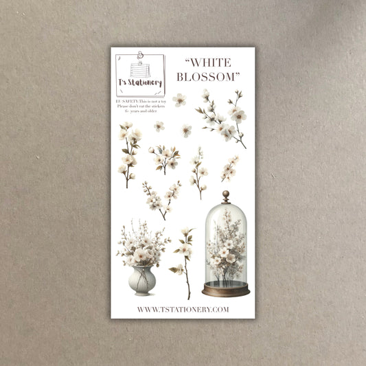 "White Blossom"  Sticker Sheet