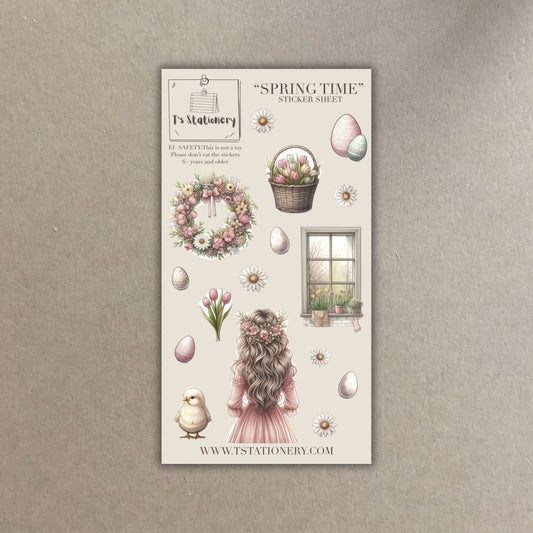 "Spring Time"  Sticker Sheet