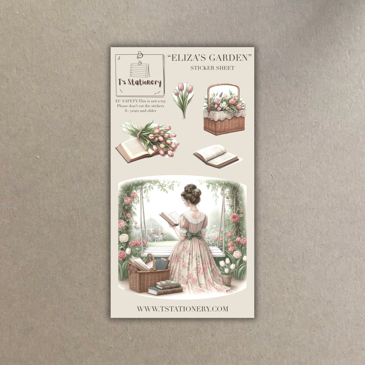"Eliza's Garden"  Sticker Sheet