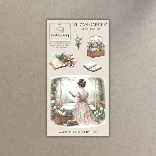 "Eliza's Garden"  Sticker Sheet