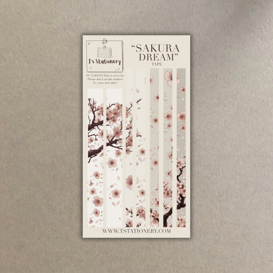 "Sakura Dream Washi Strips"  Sticker Sheet