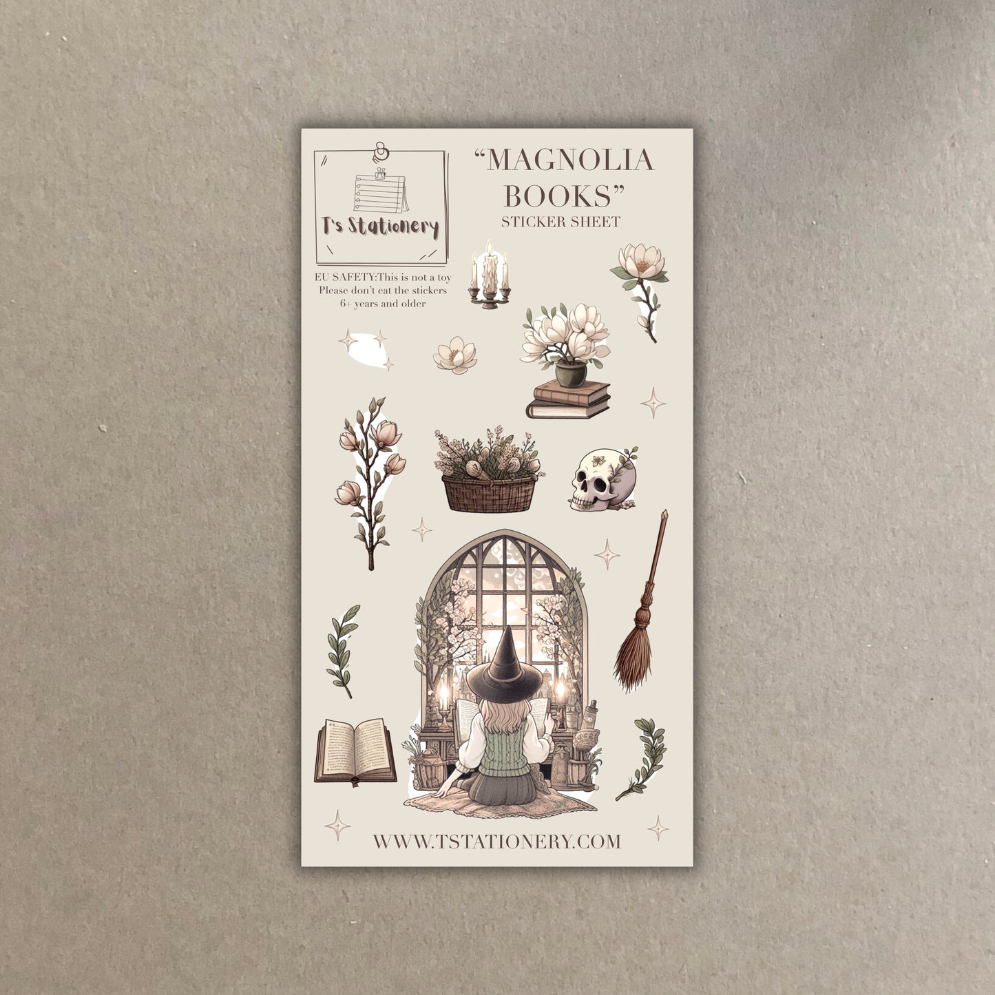 "Magnolia Witch"  Sticker Sheet