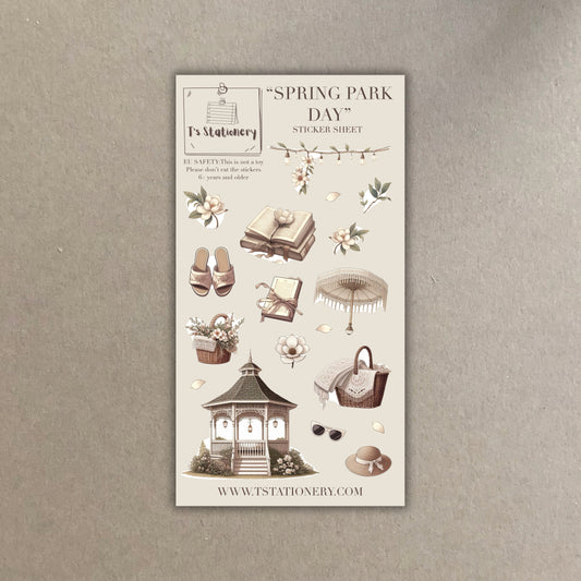 "Spring Park Day"  Sticker Sheet