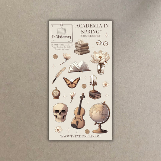 "Academia In Spring"  Sticker Sheet