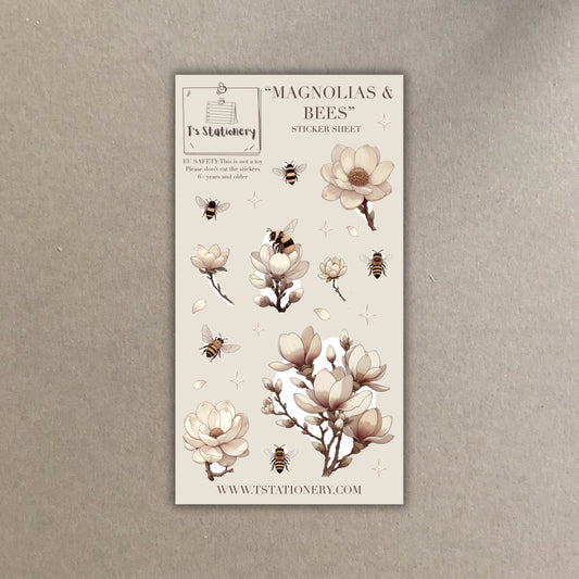 "Magnolias & Bees"  Sticker Sheet