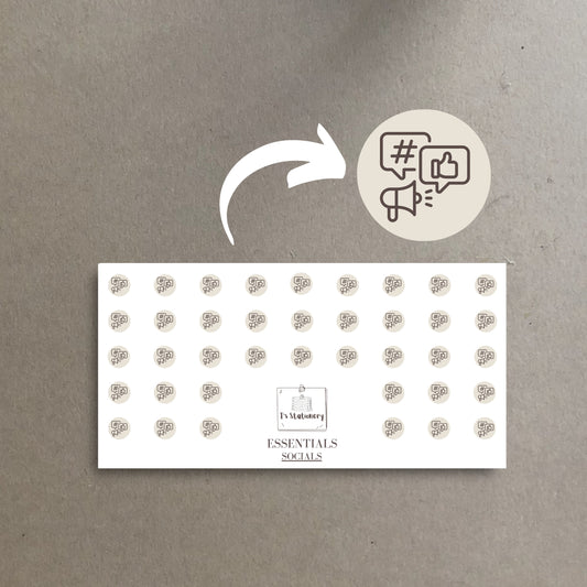 Socials Icon Stickers