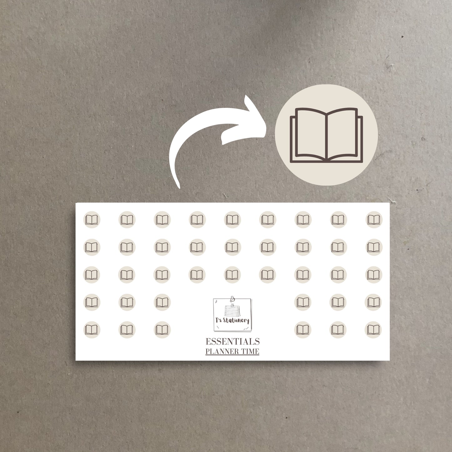 Planner Time Icon Stickers