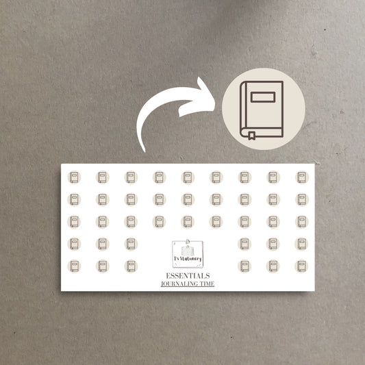 Journaling Time Icons  Sticker Sheet