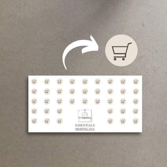 Shopping Icons  Sticker Sheet