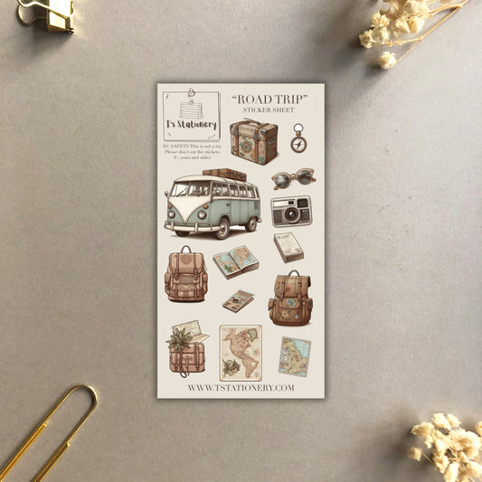 "Road Trip" Stickers Sheet