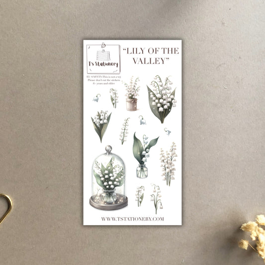 "Lily Of The Valley"  Sticker Sheet