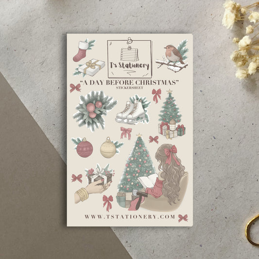 "A Day Before Christmas"  Sticker Sheet