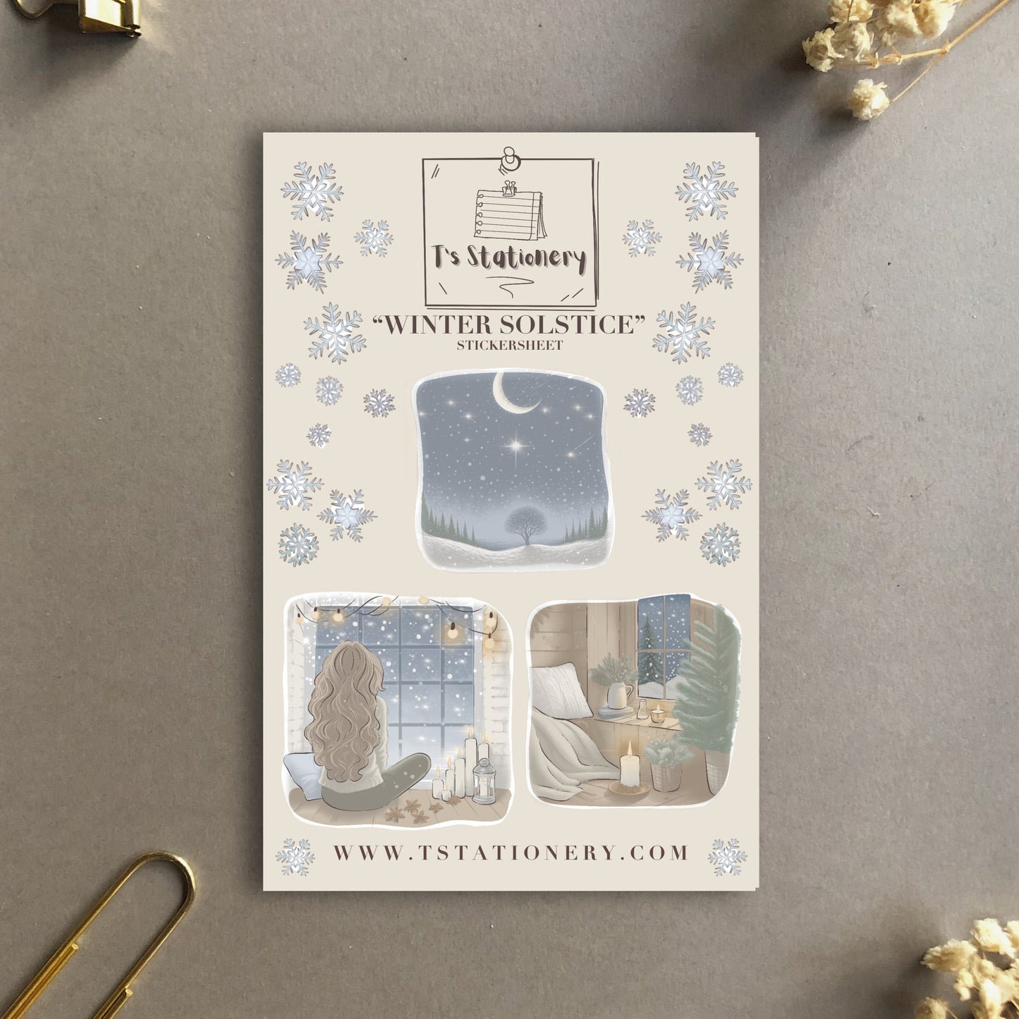 "Winter Solstice"  Sticker Sheet