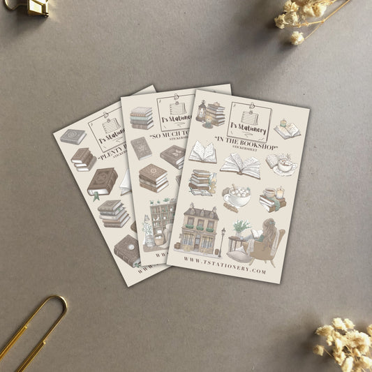 "Book Sticker Set Of 3"