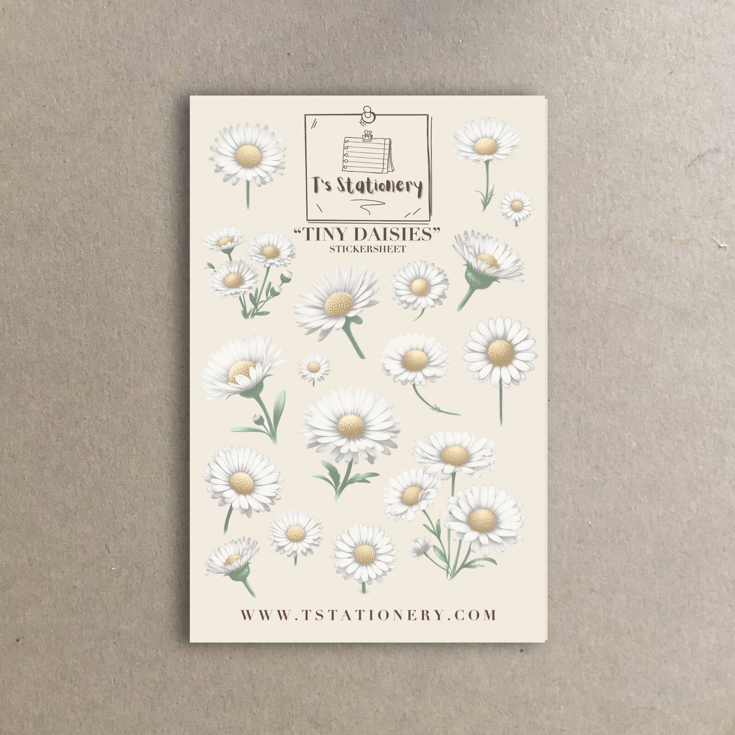 "Tiny Daisies" Sticker Sheet