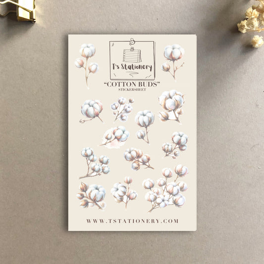 "Cotton Buds" Sticker Sheet