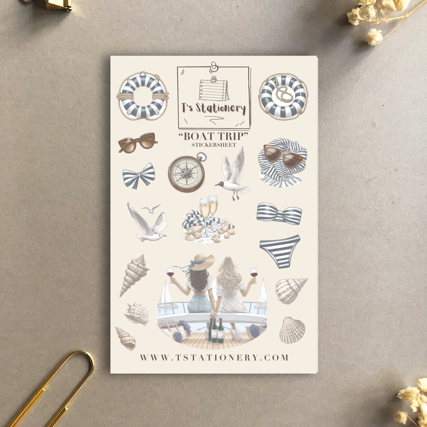 "Boat Trip" Sticker Sheet