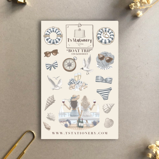 "Boat Trip" Sticker Sheet