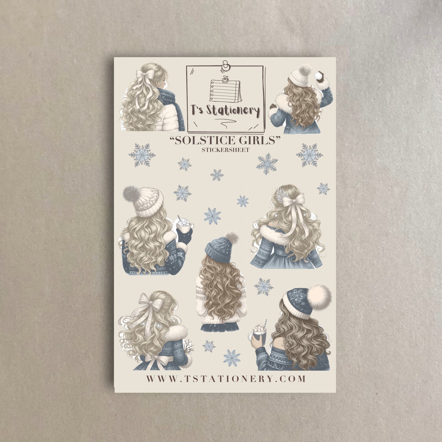 "Solstice Girls" Sticker Sheet