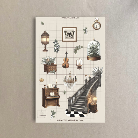 "Dark Academia 13"  Sticker Sheet